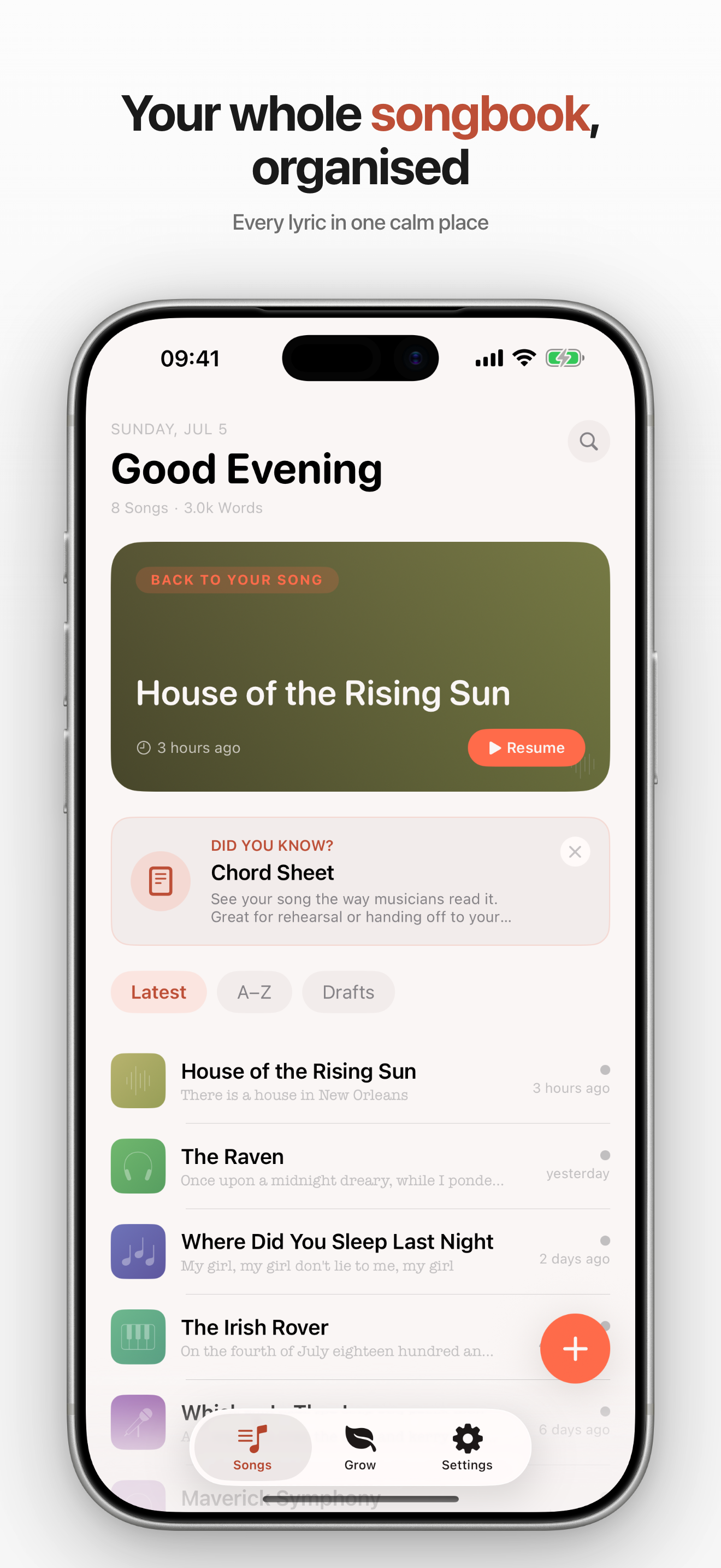 Song library