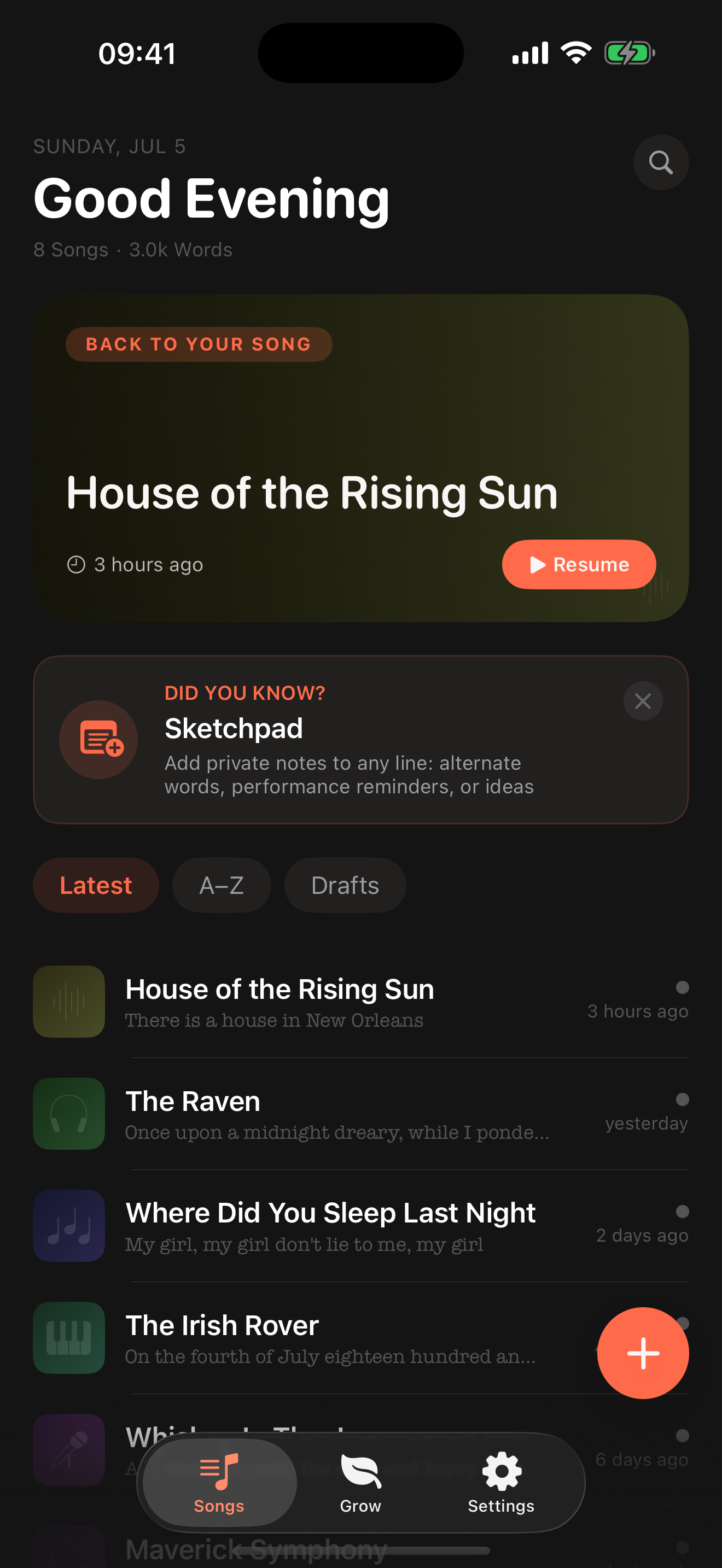 Song library