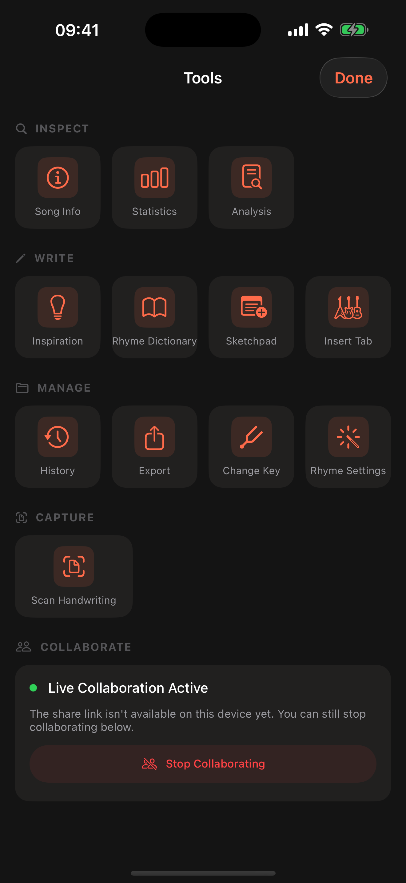 Writing tools