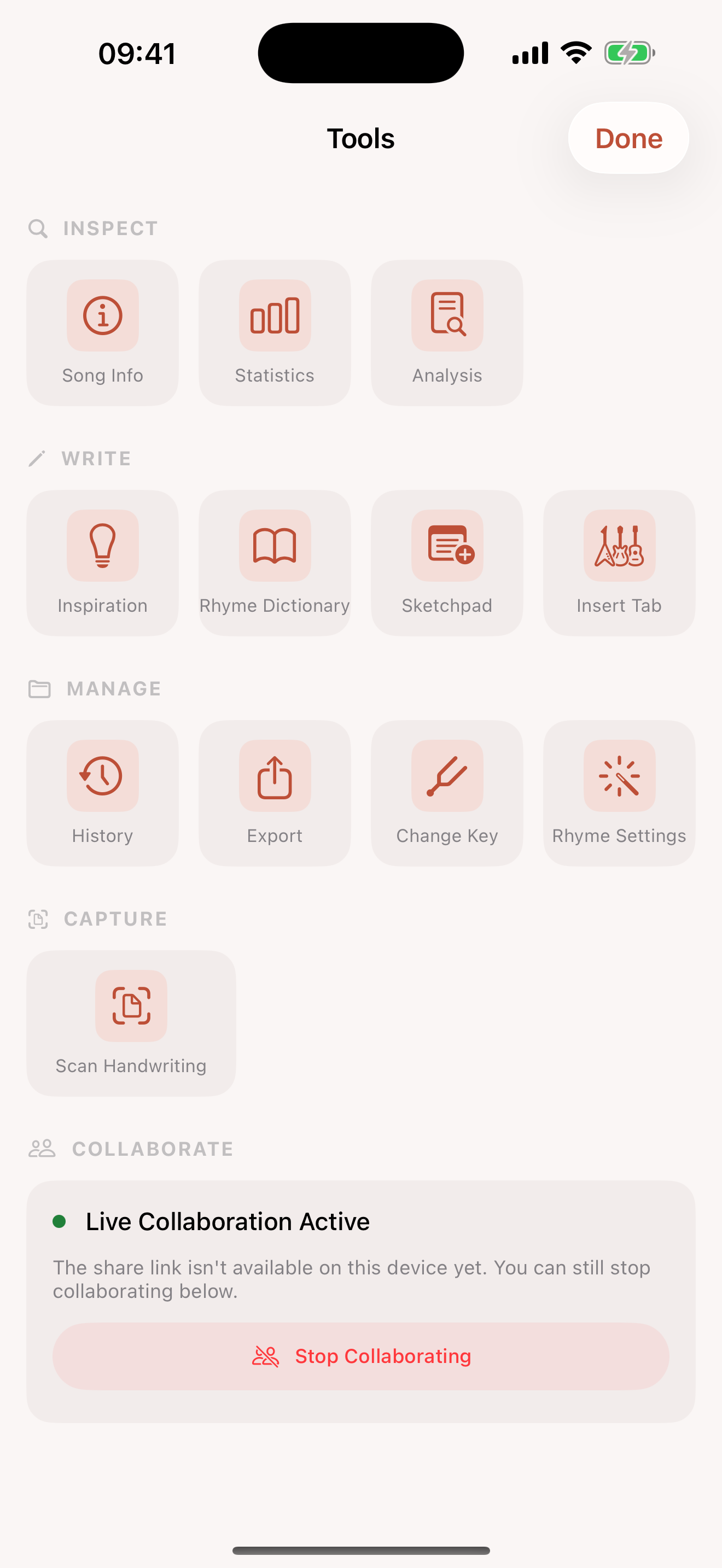 Writing tools